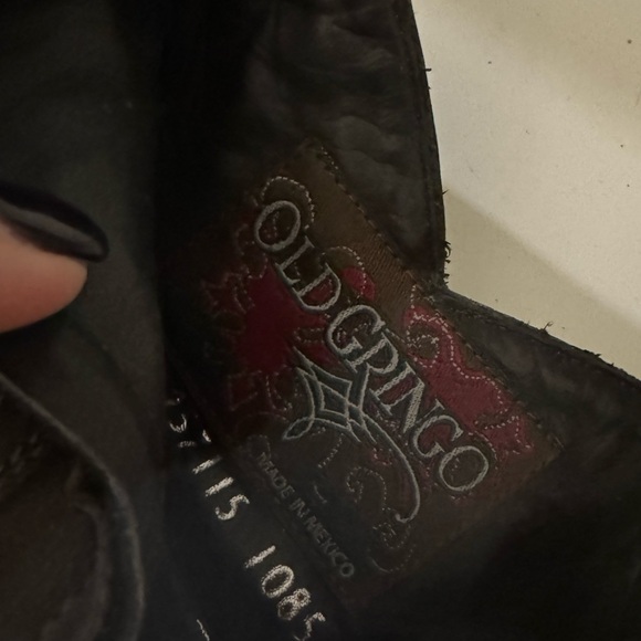 Old Gringo Minisora Leather Blue Floral Pointed Toe Western Boots - Picture 10 of 10